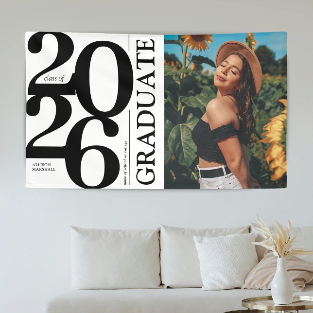 Bold 2025 Graduate Foto Abschluss Banner (Von Creator hochgeladen)