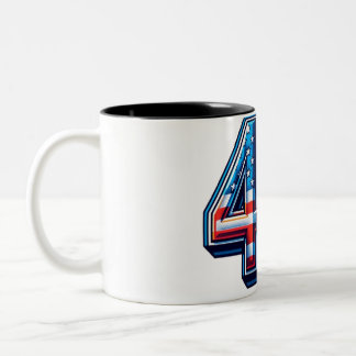 Bold 45. Geburtstagsfeier Tasse - American Flag Ba