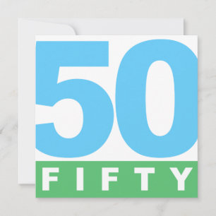 BOLD 50th Anniversary Party Invitations