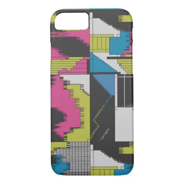 Bold 80s Abstract Geometric Pattern Case-Mate iPhone Hülle (Rückseite)
