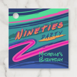 Bold 90ties Gastgeschenk Tags Geschenkanhänger