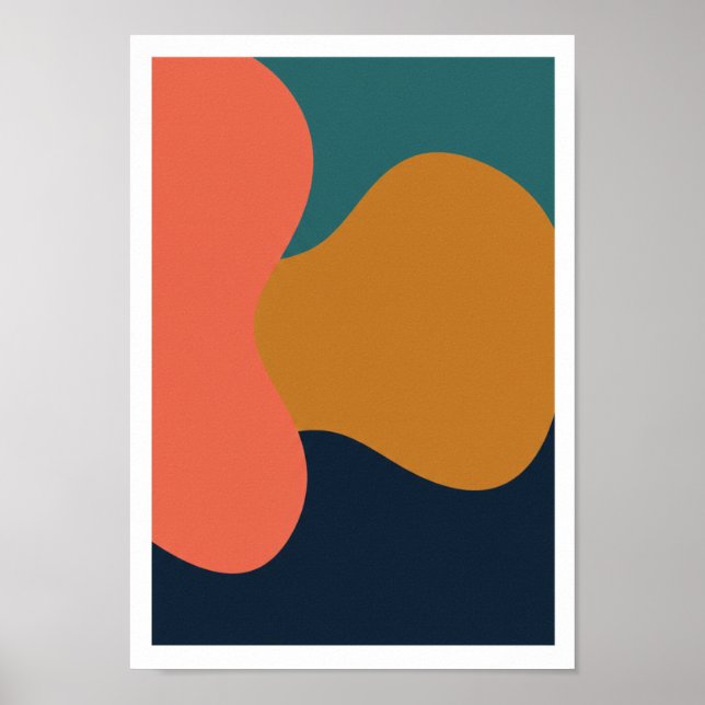 Bold Abstract Color Art Print Poster (Vorne)