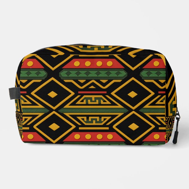 Bold African Print Waschbeutel (Vorderseite)