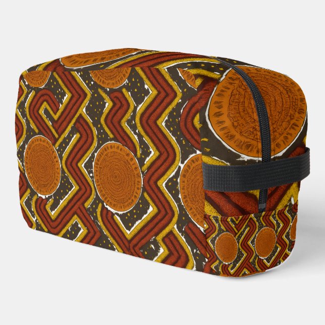 Bold African Print Waschbeutel (Linke Seite)