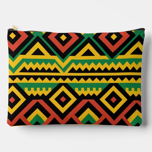 Bold African Print Zubehörtasche (Vorderseite)