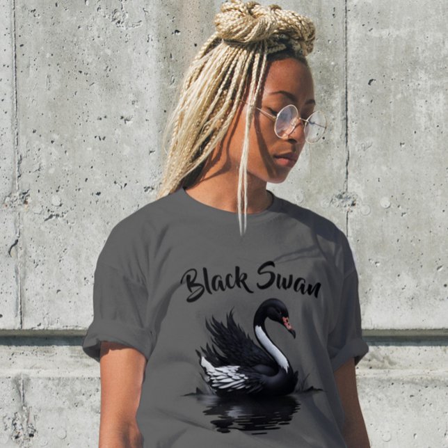 Bold Artistic Black Swan Elegance T - Shirt (Black Swan - Tom Yorke T-Shirt)
