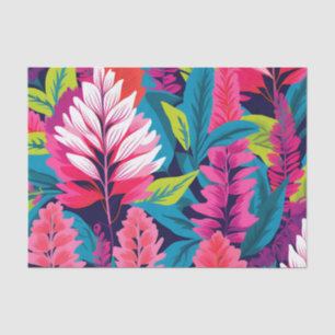 Bold Astilbe Floral Pop Art Pattern Seidenpapier