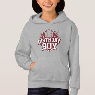 Bold Baseball Geburtstag Hoodie