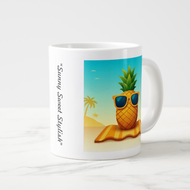 "Bold Beach Mood" Jumbo-Tasse (Vorderseite Rechts)