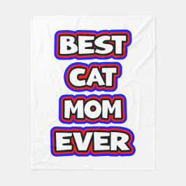 Bold Best Cat Mama je Typografie Fleecedecke