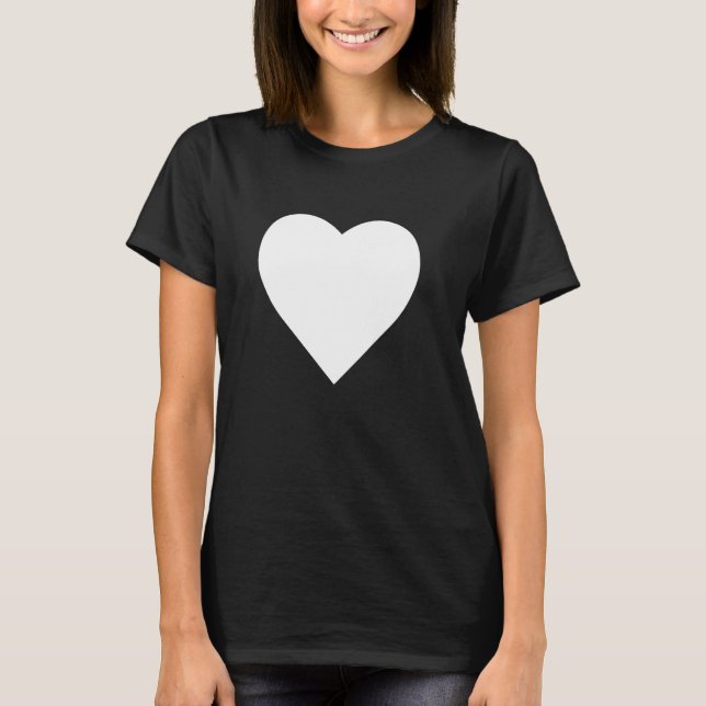 Bold Big Heart Graphic Summer T-Shirt (Vorderseite)