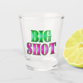 Bold “Big Shot” Green & Pink Shot Glass  Schnapsglas
