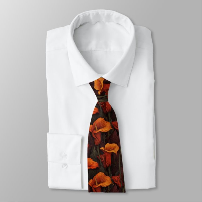 Bold Birthday Gifts For Boyfriend Calla Lilies Flo Krawatte (Gebunden)
