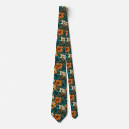 Bold Birthday Gifts For Men Tropical Floral Krawatte