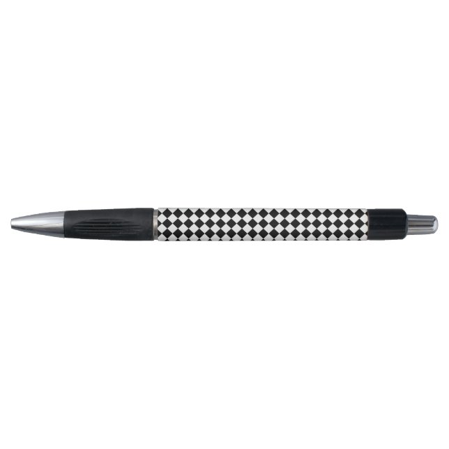 Bold Black and White Chevron Pattern Classic Emmy Kugelschreiber (Vorderseite)