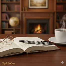 Bold Black and White Chevron Pattern Classic Kugelschreiber