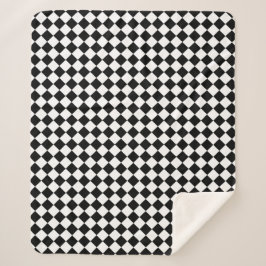 Bold Black and White Chevron Pattern Classic Sherpadecke