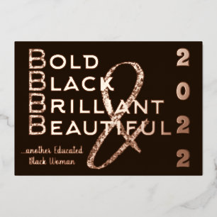 Bold, Black & Brilliant 2022 Abschluss Einladung