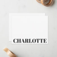 Bold Black Typografy Personalisiert Name Chic