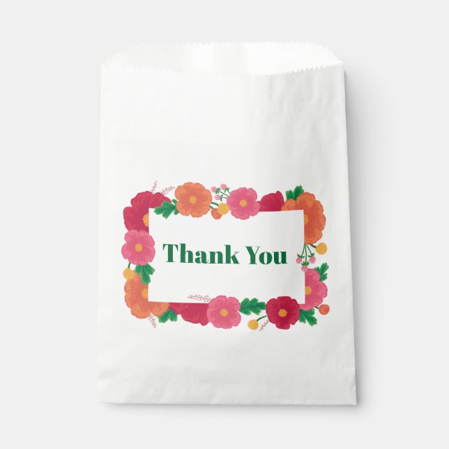Bold Blooms Fvor Bag Geschenktütchen (Vorderseite)