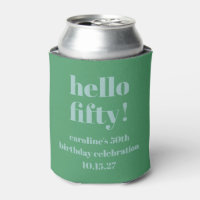 Bold Blue Green Niedlich Modern Custom 50. Geburts