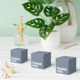 Bold Blue Wedding Vielen Dank für Tag Geschenkschachtel