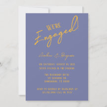 Bold Blueberry Sunshine Typografy Verlobung