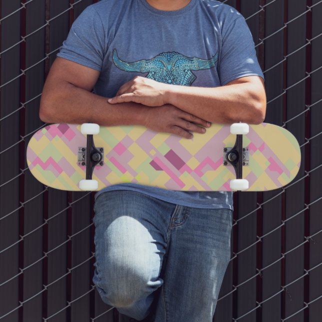 Bold Boho Abstrakt Skateboard (Außenbereich 3)
