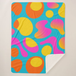 Bold Boogie – Abstract Retro Pop Blanket Sherpadecke