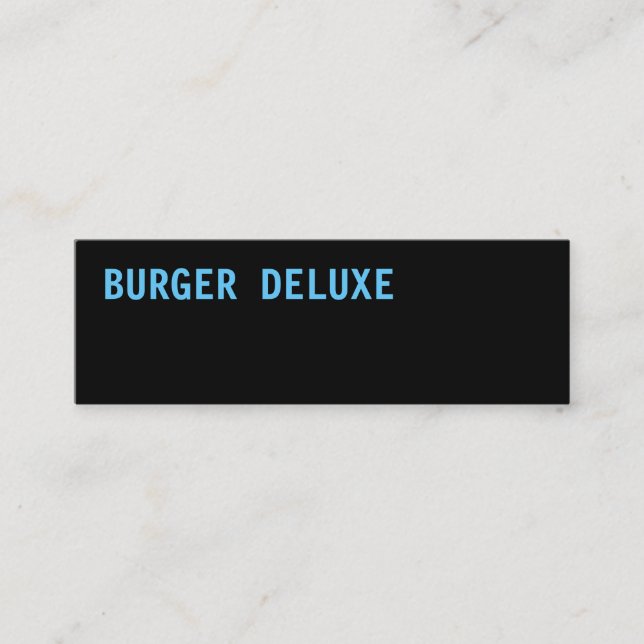 BOLD Burger Blau Mini Visitenkarte (Vorderseite)