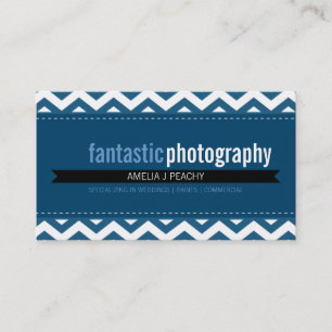 BOLD BUSINESS CARD :: einfach, modern Zickzack 7 Visitenkarte