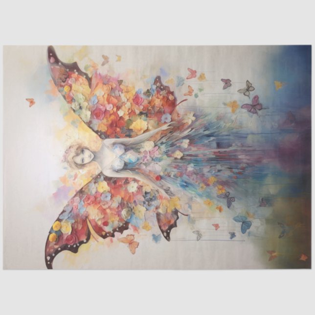 Bold Butterfly Fairy Seidenpapier (Vorderseite)