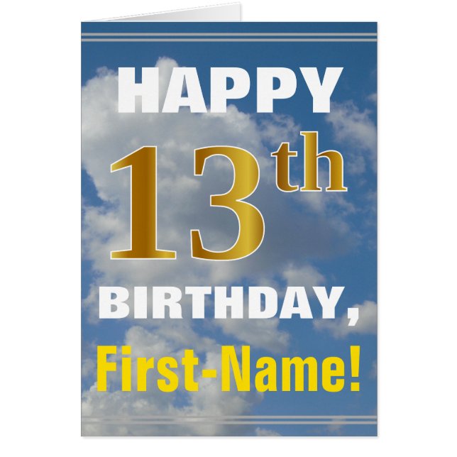 Bold, Ciel nuageux, 13e anniversaire de Faux Gold  (Devant)