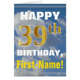 Bold, Ciel nuageux, Faux Gold 39e anniversaire + N