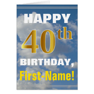 Bold, Ciel nuageux, Faux Gold 40e Anniversaire + N