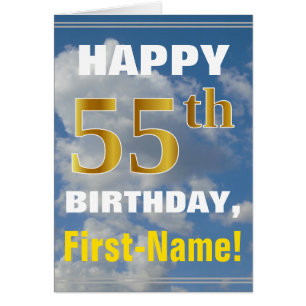 Bold, Ciel nuageux, Faux Gold 55e anniversaire + N