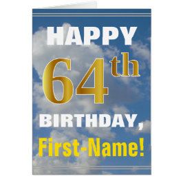 Bold, Ciel nuageux, Faux Gold 64e anniversaire + N