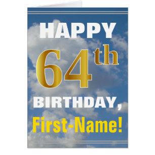Bold, Ciel nuageux, Faux Gold 64e anniversaire + N
