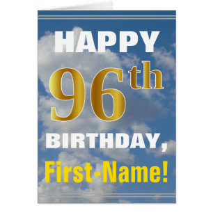 Bold, Ciel nuageux, Faux Gold 96e anniversaire + N