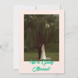 Bold Classic Western Simple Modern Wedding Einladung