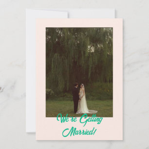 Bold Classic Western Simple Modern Wedding Einladung