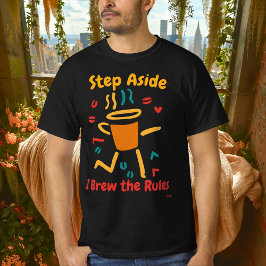 Bold Coffee Pop Art Graphic T - Shirt