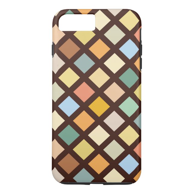 Bold Colorful Diamond Pattrn Case-Mate iPhone Hülle (Rückseite)