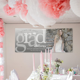 Bold ConGRADulations Foto Abschluss Banner