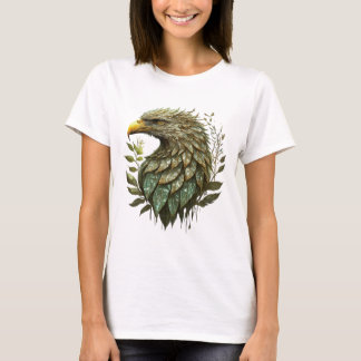 Bold Crystal Eagle Emblem T - Shirt