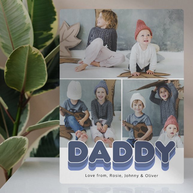 Bold Daddy Family Moments Photo Fotoplatte (Von Creator hochgeladen)