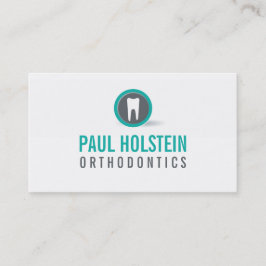 BOLD DENTIST BUSINESS CARD :: modernes Zahnlogo 1 Visitenkarte