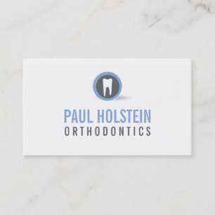 BOLD DENTIST BUSINESS CARD :: modernes Zahnlogo 3 Visitenkarte