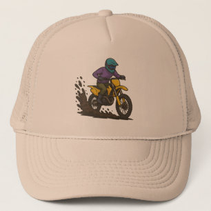 Bold Dirt Bike Rider Truckerkappe
