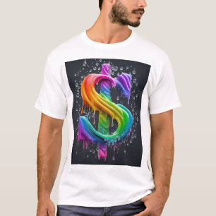 "Bold Dollar Symbol - Embrace Financial Flair" T-Shirt